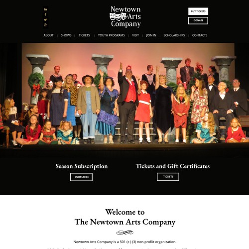 Theatre Arts Company web template
