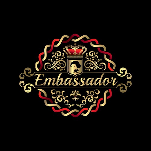 Luxury logo, depicting lion and lamb