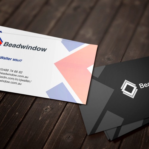 Create a business card for Beadwindow
