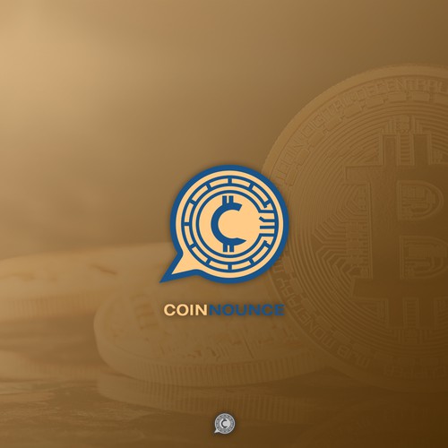 logo concept for coins company