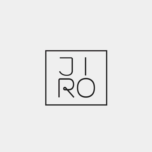 Simple typographic logo for JIRO