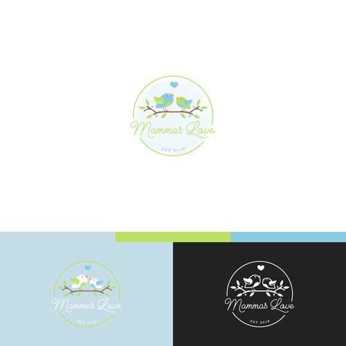 Logo for baby products company.