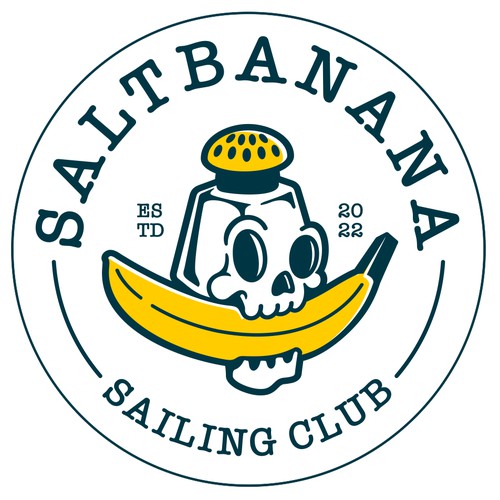 Cruise with The SaltBanana Club. Logo Design.
