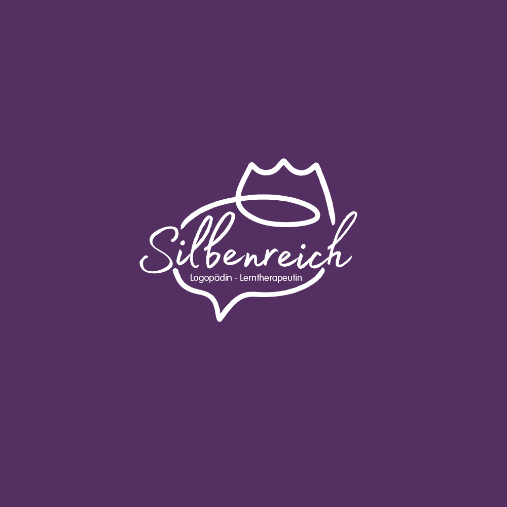 Silbenreich. Versatile logo for an independent speech and learning therapist.