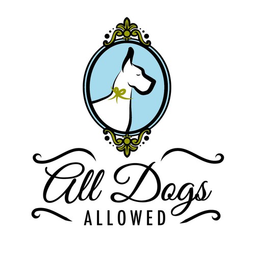 Create a French-Victorian logo for a doggy training center and boutique!
