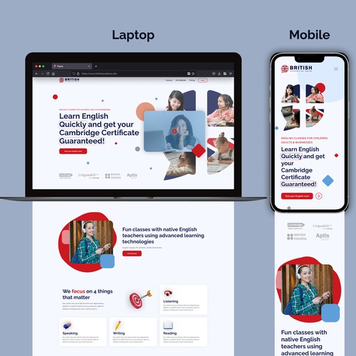 Website for English Academy