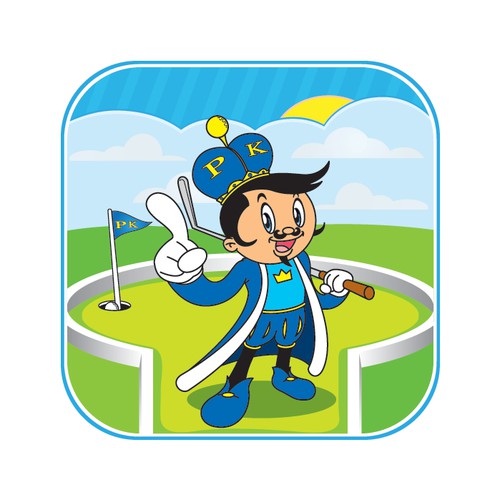 Miniature Golf Game iPhone App Icon Design