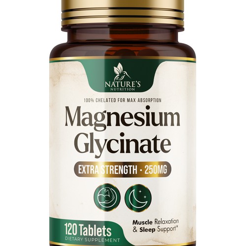 Supplement Label Magnesium Glycinate