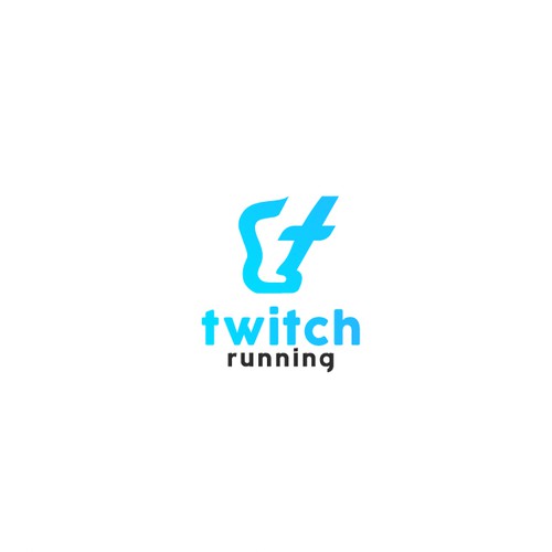 Logo for twitch running