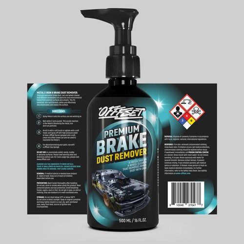 Label Design for a PREMIUM Car Wheel Cleaner