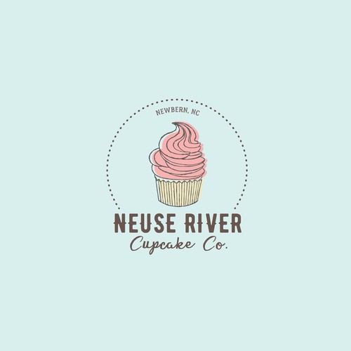 A unique logo for a cupcake company