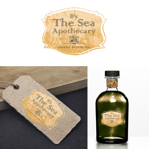 Design a logo for an organic botanical apothecary with a beachy feel.