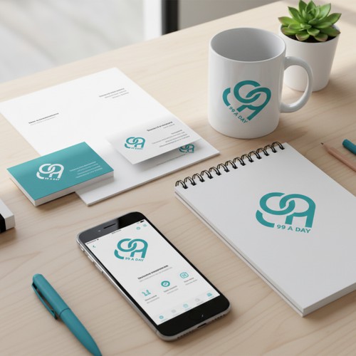 99 A DAY | Minimalist Health & Wellness Brand Identity