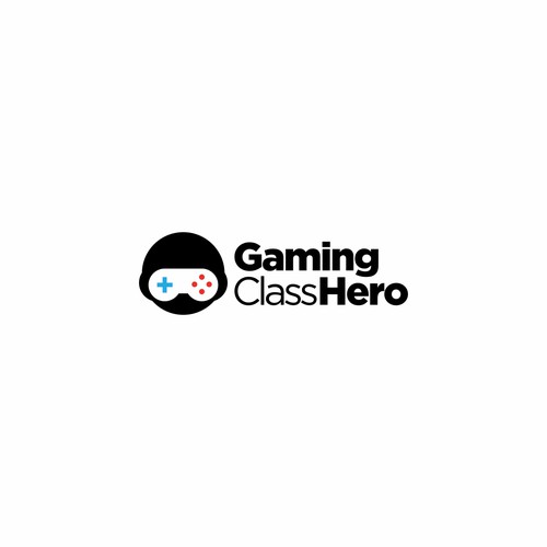 negative space logo concept for Gaming Class Hero