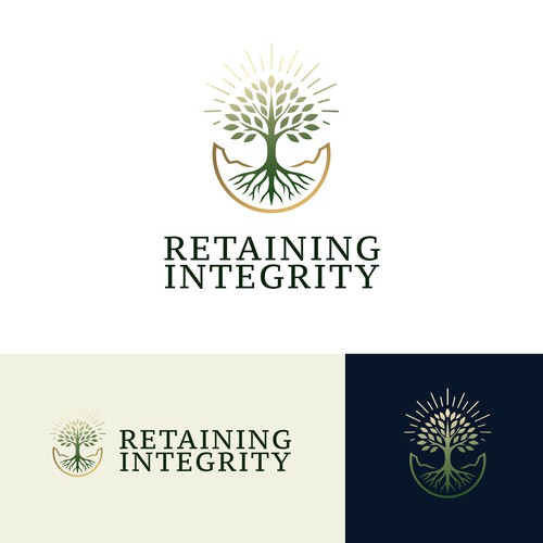High End Geometrical Tree Logo
