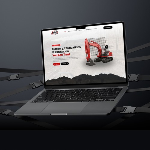 Conctruction Company Landing Page Design