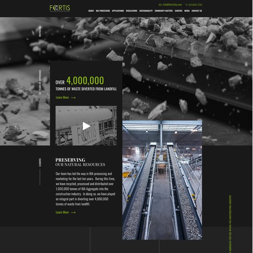 Fortis IBA Website Re-design