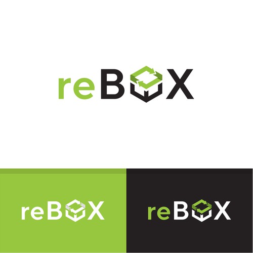 re for "recycle" in the word "BOX" letter "O" as the box