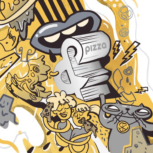 Mural design for pizzeria