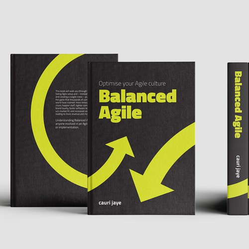 Book cover design for a scrum related book