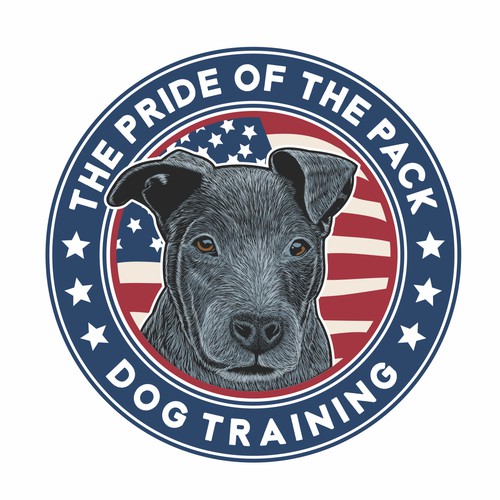 Illustration logo for dog training