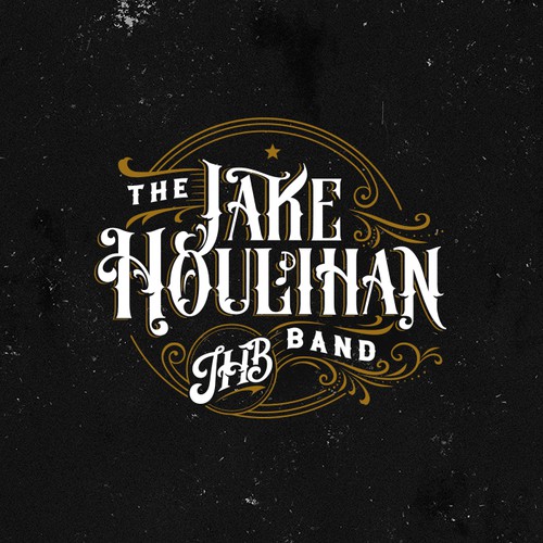 Best band logo make it country maybe some bulletholes added in for periods in initials