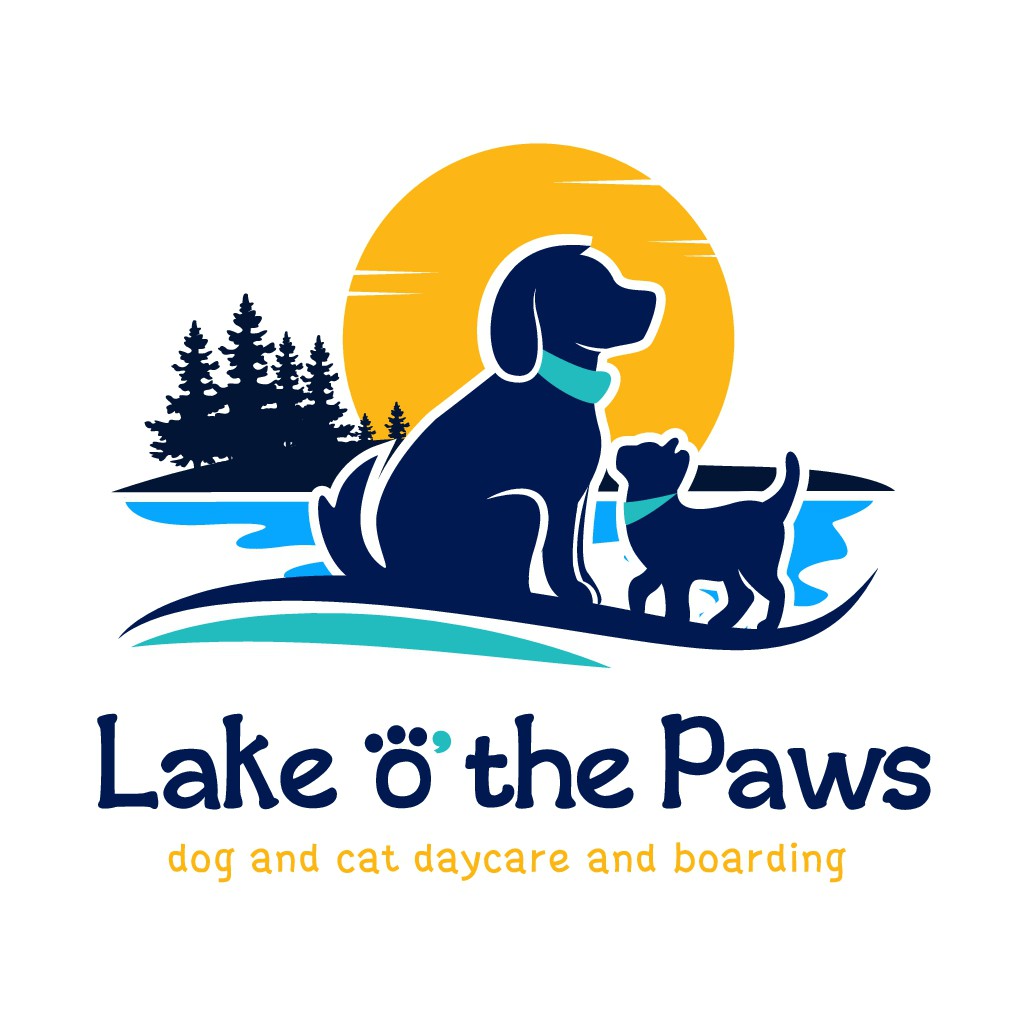 Playful but simple dog & cat daycare and boarding facility logo design