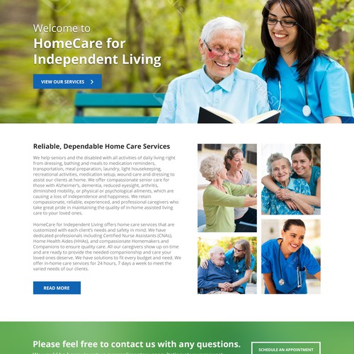 Home Care Services home page