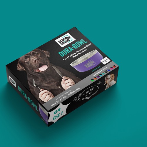 Packaging concept for dog bowl box