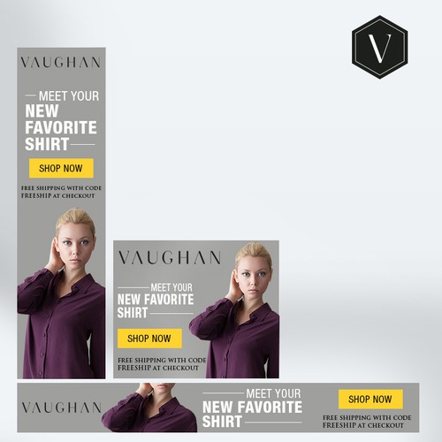 Banner ads for Fashion Brand