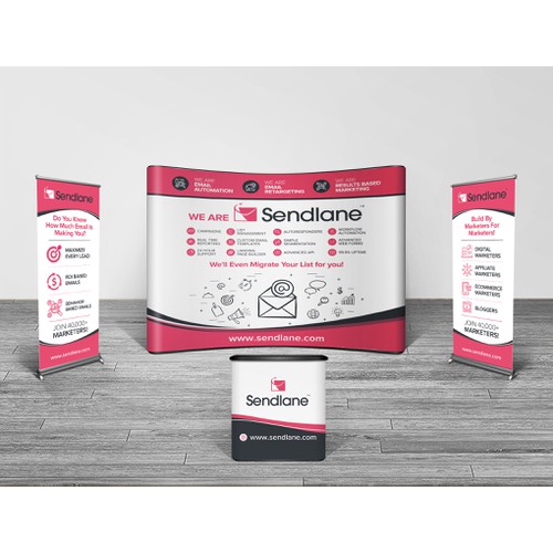 Tradeshow banner and backdrop for Web App Company