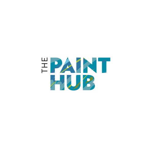 Logo design for a paint shop.