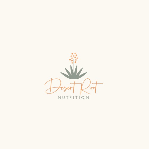 Clean, organic logo for a nutritionist