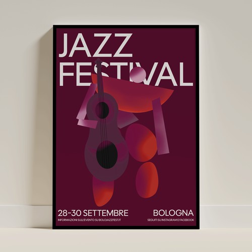 Abstract Music Festival Poster and Illustration