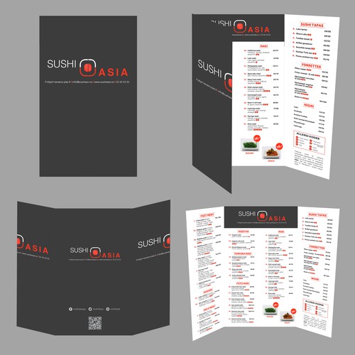 Sushi Asia Menu Design