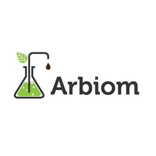 Show the "bio" and "industry" in the Arbiom logo, a sustainable bio-chemicals company