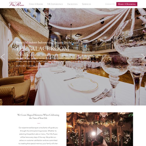 Wedding Venue Needs World Class Website