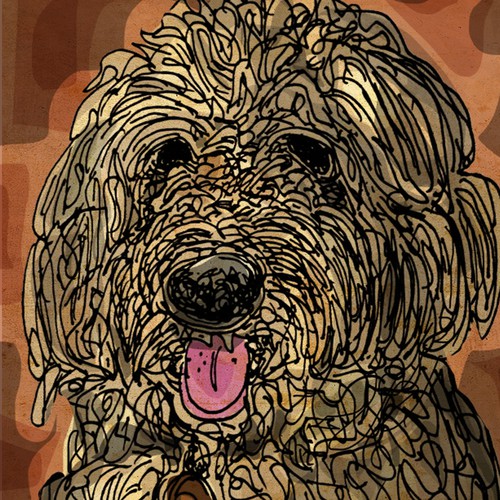 Cute dog illustration