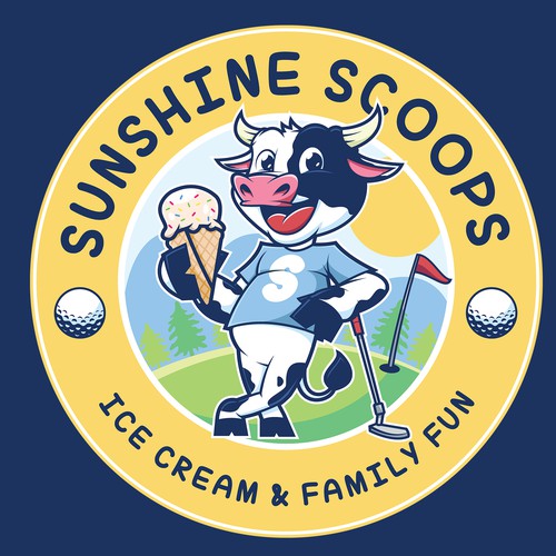 Logo for ice cream and family fun