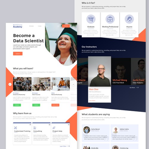 Landing page Design