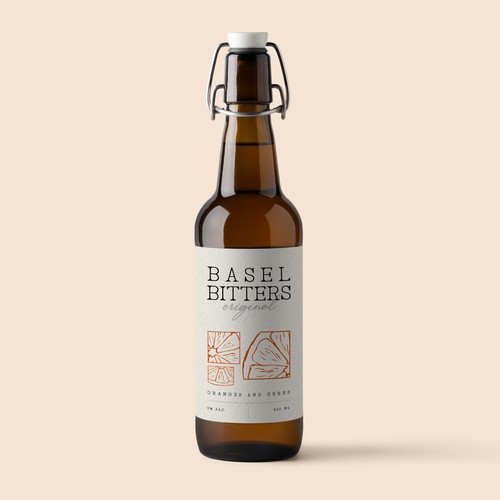 Label for bitter beverage