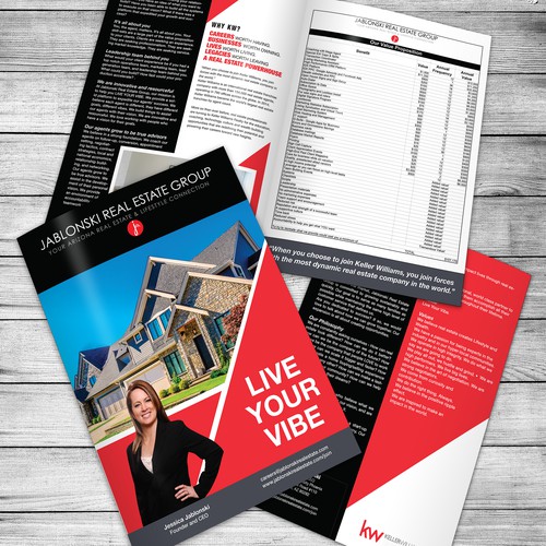 Vibrant slick brochure for Real Estate Agency