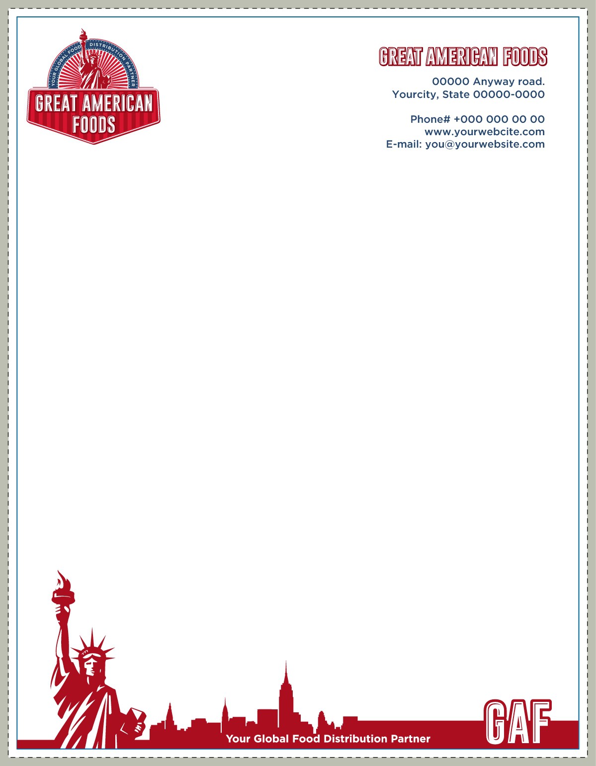 Logo and Stationary for a Food Company and Clothing Company