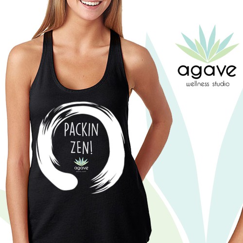 Packin Zen Tank Top Agave Wellness Studio