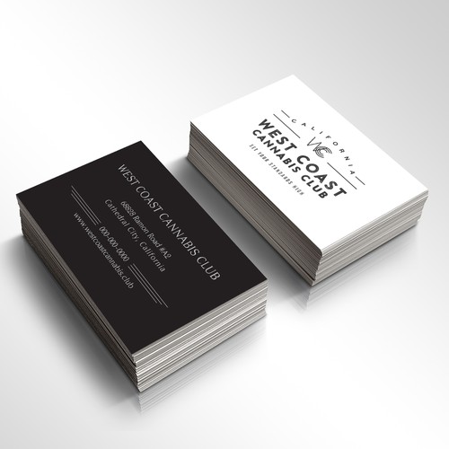 business card design for retail company