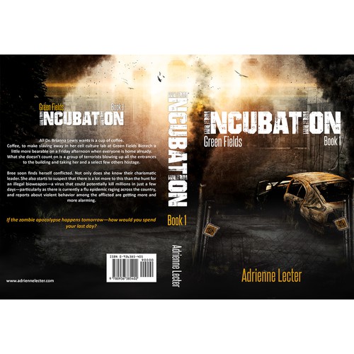 Book cover design for the book 1, green field series