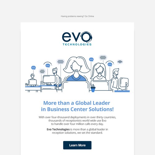 Email Template for Evo Technologies