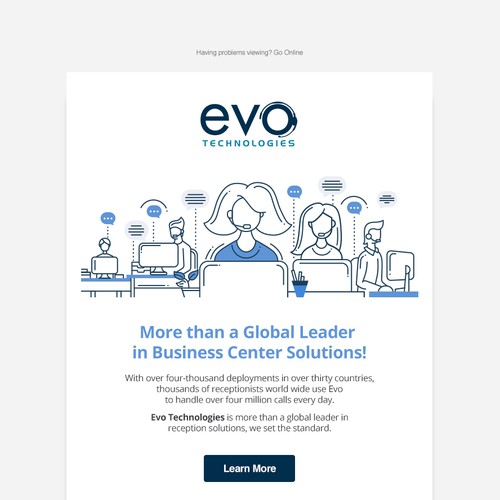 Email Template for Evo Technologies