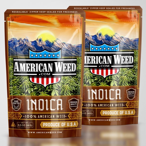 Cannabis Packaging for American Weed