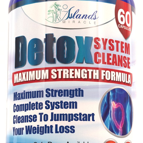 System Cleanse label design and rendering